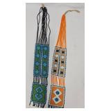 2 Handcrafted Native American Seed Bead Necklaces