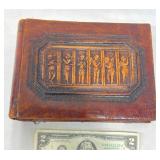 Vintage Leatherbound Photo Album w Angel Motifs