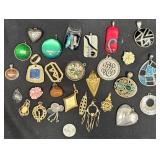 Vntg Pendants Collection - Sterling Tiffany Heart+