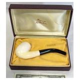 Kaywoodie White Block Meerschaum Pipe w Box