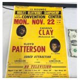 Vntg Muhammad Ali vs Floyd Patterson Boxing Poster