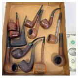 12 Assorted Pipes - Dunhill, Hilson, Jobey +