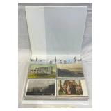 22 Pages of Vintage Postcards in Binder