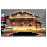 Vintage Wooden Swiss Chalet Musical Jewelry Box