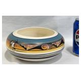 Native American-Style Bowl, Hand-Painted