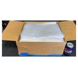 Box of Large Clear 2 mil Heavy Plastic Bags 18x40