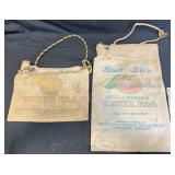 Vintage Hirsch-Weis Water Bags w Rope Handles
