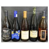 5 Chardonnay & Riesling Wine Bottles