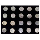 20 U.S. Kennedy Half Dollar Coins Dated 1966