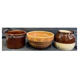 Vintage Stoneware - Crock, McCoy Mixing Bowl+