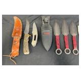 5 Collectible Knives - Schrade, Gerber, Kershaw