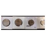 4 Old U.S. Coins - Large Cents, 3-Cent Nickel+