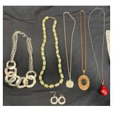 5 Fashion Necklaces - Perfume Holder, Cameo+