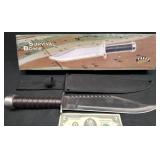Frost Cutlery Survival Bowie Knife, Sheath