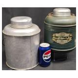 2 Vintage Insulated Metal Thermal Picnic Jugs