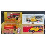 3 Coca-Cola Diecast Truck Model Banks