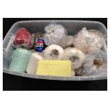 22 Cones of Fine Yarn, Various Colors