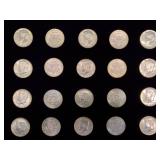 20 U.S. Kennedy Half DollarS 1967 40% Silver
