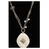Silpada Grace Notes Necklace w Sterling, MOP