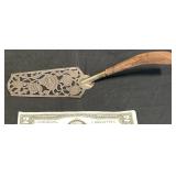 Vntg Sterling Silver Pierced Cake Pie Pastry