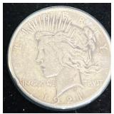1921 U.S. Peace Silver Dollar Coin