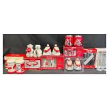 7 Coca-Cola Salt & Pepper Shaker Sets in Boxes