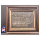 Sterling Silver Silverscene Cutty Sark, Framed