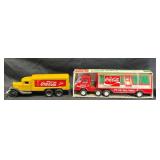 2 Vintage Coca-Cola Delivery Toy Trucks