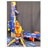 NERF Vulcan EBF-25 & Hail-Fire Blaster w Ammo