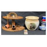 Vintage Smoking & Tobacciana - Pipes, Lighter+