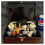 Vintage Japanese Red Lacquer Jewelry Box+