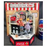 Coca-Cola Musical Soda Shop Figurine w Box