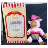 Raikes Violet the Circus Pig w Box & COA