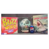 3 Sealed Board Games - Buzz Word, Goonies+