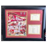 2008 San Francisco 49ers Framed Photo & Stats