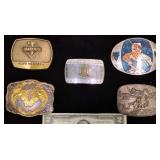 5 Assorted Western-Style Belt Buckles