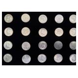 20 U.S. Kennedy Half DollarS 1968 40% Silver