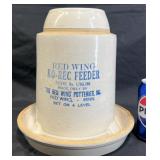 Vintageï¿½Red Wing Ko-Rec Stoneware Chicken Feeder