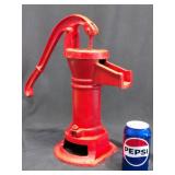Red Cast Iron Hand Pitcher Well Water Pump