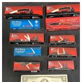 10 Frost Cutlery Folding Knives w Boxes