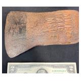 Antique MWH Co Hand Made Axe Head
