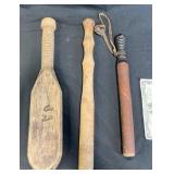 Wooden Law Enforcement Batons, Paddle