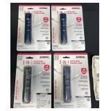 4 New Sabre 2-in-1 Pepper Sprays w Alarm