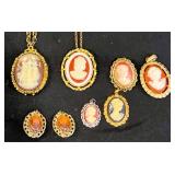 Cameo Jewelry w Necklaces, Earrings, Pendants+