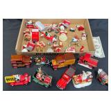 Coca-Cola-Themed Ornaments - Trucks, Santa+