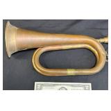 Vintage Military-Style Copper & Brass Bugle