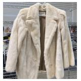 Schumacher Fur Cream Mink Coat w Silk Lining