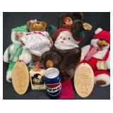 4 Robert Raikes Christmas Bears & Ornaments