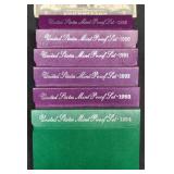 6 U.S. Mint Proof Coin Sets 1989-1994