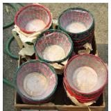 Lot of Aprox 50 Christmas Basket w Floral Liners